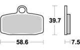 Brake Pads front Moto Master Nitro TC / SX 85
