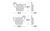 Brake Pads rear Moto Master Nitro Honda CRF