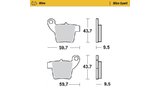 Brake Pads rear Moto Master Nitro TC / SX 65