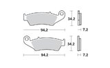 Brake Pads front Moto Master Ceramic XR 400 / DR-Z 400