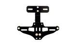 License Plate Holder CNC swivel aluminium black