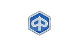 Sticker / Badge 3D "Piaggio" 33mm white flexible Piaggio
