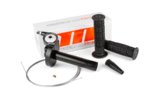 Quick Action Throttle + grips + cable Motoforce Racing black
