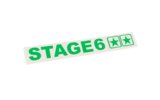 Sticker plotted Stage6 110x33mm green