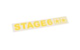 Sticker plotted Stage6 110x33mm yellow