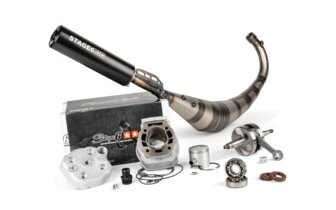Virityssarja sylinteri + kampiakseli + pakoputkisto Stage6 Streetrace 88cc iskunvaimennus 45mm Derbi Euro 3 / Euro 4