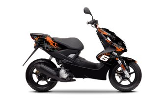 Tarrasarja Yamaha Aerox ennen 2013 Stage6 oranssi/musta