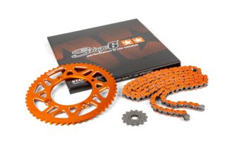 Ketjusarja 14x53 - 420 Stage6 alumiini CNC oranssi Beta RR