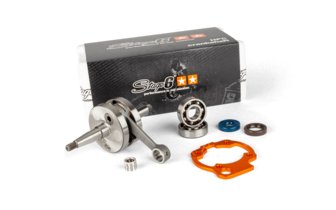 Kampiakseli sylinterin välikappaleella, 45 mm iskunpituus / 90 mm kiertokanki, Stage6 HPC, Minarelli AM6