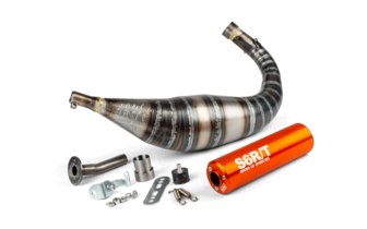Pakoputkisto Stage6 R/T 90 - 100cc CNC oranssi Minarelli AM6