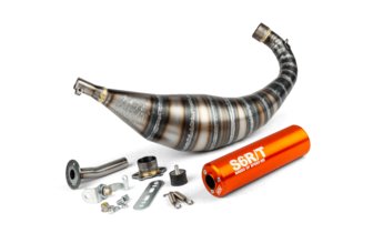 Pakoputkisto Stage6 R/T 90 - 100cc CNC oranssi Derbi