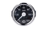 Speedometer Schmitt 120km/h round 48mm Simson