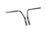 Handlebar (2 parts) Peugeot 103 MVL chromed steel