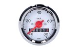 Speedometer 80km/h round d.48mm Simson