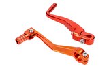 Gear Shift + Kickstart Lever Set foldable alu orange Simson