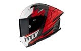 Full Face Helmet MT Helmets KRE+ Carbon Brush A5 red L