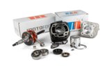 Cylinder + Crankshaft Motoforce Racing 70 cast iron Minarelli horizontal AC