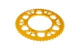 Rear Sprocket 53T - 420 Stage6 alu CNC yellow Aprilia SX 50