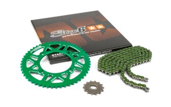 Ketjusarja 13x53 - 420 Stage6 alumiini CNC vihreä Beta RR