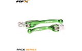 Lever Set RFX Race folding forged green KX 65 / 85