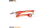 Lever Set RFX Race folding orange KTM (Brembo brake / Magura clutch) 2005-2008
