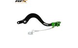 Brake Pedal RFX Pro folding black / green Kawasaki KXF 250 / 450
