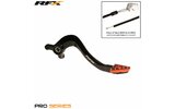 Brake Pedal RFX Pro hard anodized black / orange KTM 85