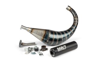 Pakoputkisto Stage6 R/T 70 - 80cc musta Derbi