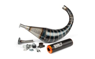 Pakoputkisto Stage6 R/T 70 - 80cc musta/oranssi Derbi