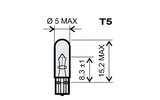 Wedge Base Lamp T5 12V 2.3W