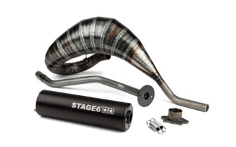 Pakoputkisto Stage6 80 - 90 Derbi musta