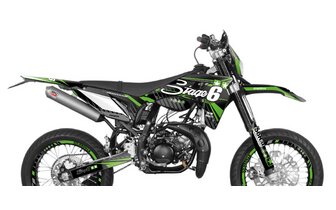 Grafiikkasarja Sherco SM-R 50 2018 Stage6 Green jälkeen