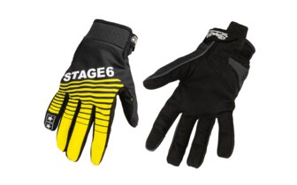 Moottoripyöräkäsineet Stage6 Street Pure Keltainen / Musta