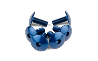 Katteen ruuvit STR8 alumiini M6x15 siniset (x6)