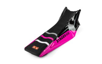 Satulanpäällinen Derbi X-Treme 2011 - 2017 Stage6 täyspeittävä pinkki