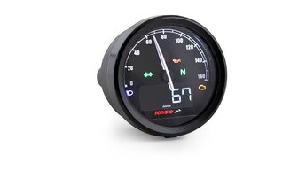 Nopeusmittari Koso D60 TNT-05 jopa 160 km/h musta