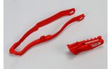 Chain Guide / Swingarm Slider Set Honda CRF 250 / 450 2013-2017 red