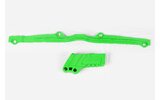Chain Guide / Swingarm Slider Set Kawasaki KX 125 / 250 2003-2008 green