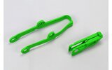 Chain Guide / Swingarm Slider Set Kawasaki KXF 250 / 450 2009-2016 green