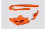 Chain Guide / Swingarm Slider Set KTM EXC 2012-2023 orange UFO