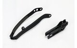Chain Guide / Swingarm Slider Set Yamaha YZ 125 / 250 2009-2014 black UFO