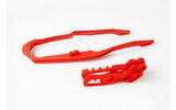 Chain Guide / Swingarm Slider Set Honda CR 125 / 250 2005-2006 red