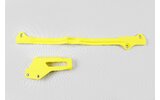 Chain Guide / Swingarm Slider Set Suzuki RM 125 / 250 2001-2008 yellow UFO