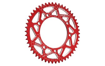 Takaratas 50 hammasta / 420 Voca Alu punainen Rieju MRT / Derbi Senda
