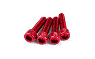 Imusarjan ruuvisarja STR8 M6x25mm Alu Punainen (x4)
