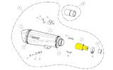 Header Connection Akrapovic Piaggio MP3