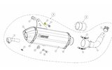 Exhaust Washer Akrapovic P-DR4