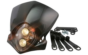 Enduro ajovalo STR8 Racing musta universaali