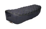 Seat Schmitt quilted black / yellow Simson S50/S51/S70