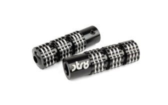 Jalkatapit STR8 Ultra Grip Alu musta